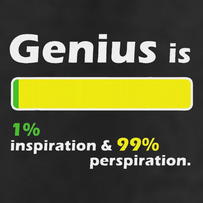 Genius Is 1 Inspiration And 99 Perspiration Top 15oz Campfire Ceramic Mug