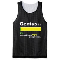 Genius Is 1 Inspiration And 99 Perspiration Top Mesh Reversible Basketball Jersey Tank