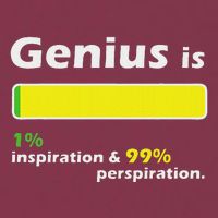 Genius Is 1 Inspiration And 99 Perspiration Top 16oz Travel Tumbler
