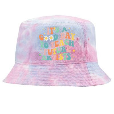 Groovy Its A Good Day To Teach Future Artists Art Teacher Tie-Dyed Bucket Hat