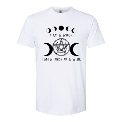 Goth I Am A Witch Halloween Costume Meaningful Gift Softstyle® CVC T-Shirt