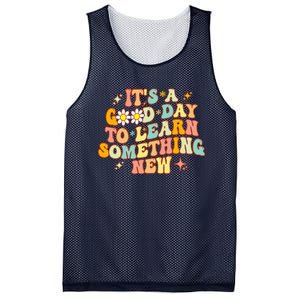 Groovy It's A Good Day To Learn Something New For Teacher Mesh Reversible Basketball Jersey Tank