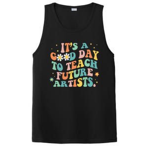 Groovy It's A Good Day To Teach Future Artists Art Teacher PosiCharge Competitor Tank