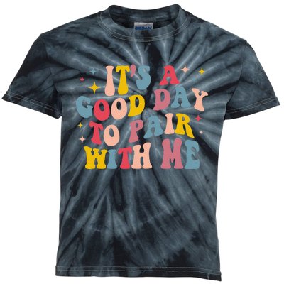 groovy It's A Good Day To Pair With Me ABA Therapy Kids Tie-Dye T-Shirt