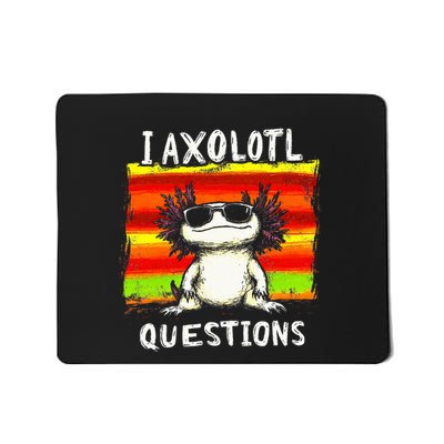 Graphic I Axolotl Questions Mousepad