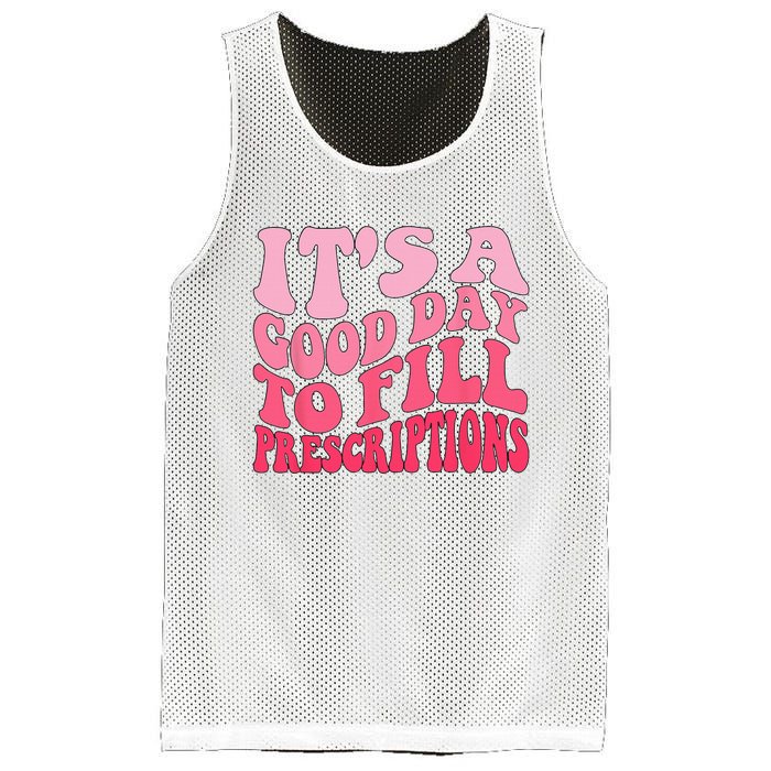 Groovy It's A Good Day To Fill Prescriptions Mesh Reversible Basketball Jersey Tank