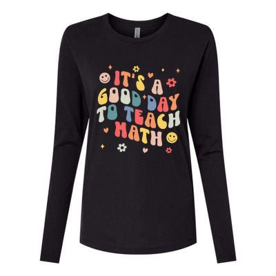 Groovy Its A Good Day To Teach Math Funny Math Teacher Gift Womens Cotton Relaxed Long Sleeve T-Shirt