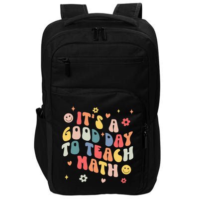 Groovy Its A Good Day To Teach Math Funny Math Teacher Gift Impact Tech Backpack
