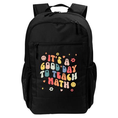 Groovy Its A Good Day To Teach Math Funny Math Teacher Gift Backpack
