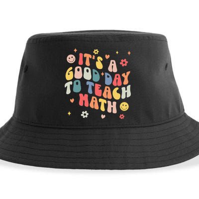 Groovy Its A Good Day To Teach Math Funny Math Teacher Gift Sustainable Bucket Hat