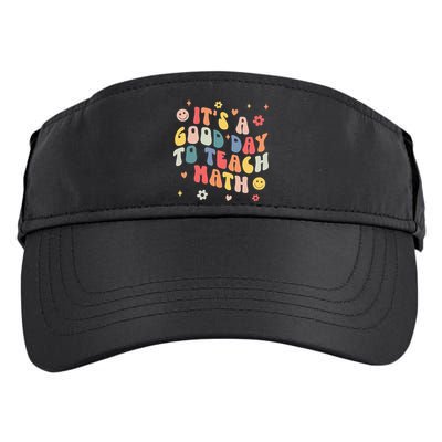 Groovy Its A Good Day To Teach Math Funny Math Teacher Gift Adult Drive Performance Visor