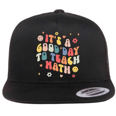 Groovy Its A Good Day To Teach Math Funny Math Teacher Gift Flatbill Hat