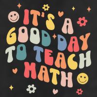 Groovy Its A Good Day To Teach Math Funny Math Teacher Gift Large Microfiber Waffle Golf Towel