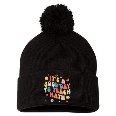 Groovy Its A Good Day To Teach Math Funny Math Teacher Gift Pom Pom 12in Knit Beanie