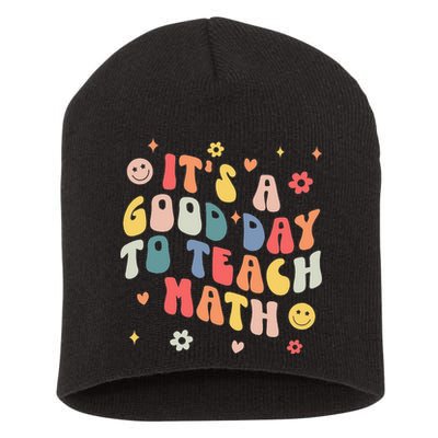 Groovy Its A Good Day To Teach Math Funny Math Teacher Gift Short Acrylic Beanie
