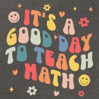 Groovy Its A Good Day To Teach Math Funny Math Teacher Gift Cotton Canvas Backpack