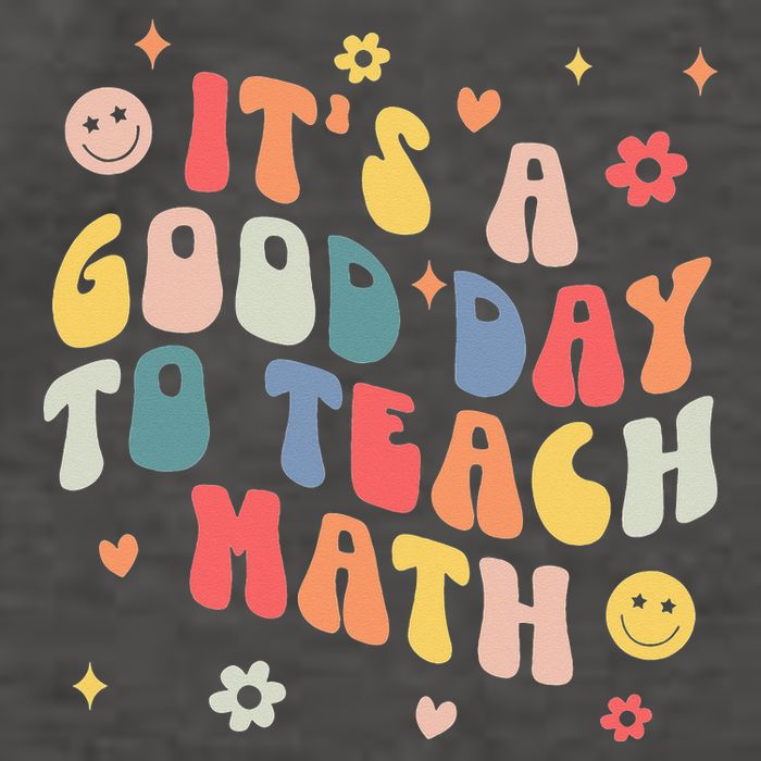 Groovy Its A Good Day To Teach Math Funny Math Teacher Gift Vector Backpack
