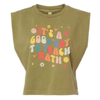 Groovy Its A Good Day To Teach Math Funny Math Teacher Gift Garment-Dyed Women's Muscle Tee