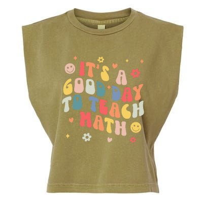 Groovy Its A Good Day To Teach Math Funny Math Teacher Gift Garment-Dyed Women's Muscle Tee