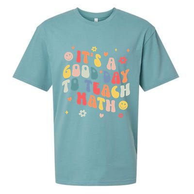 Groovy Its A Good Day To Teach Math Funny Math Teacher Gift Sueded Cloud Jersey T-Shirt