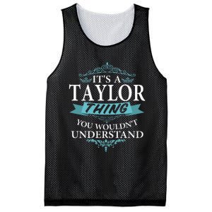 groovy It's a T.aylor Thing You Wouldn't understand V4 Mesh Reversible Basketball Jersey Tank