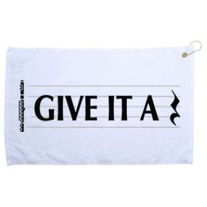 Give It A Rest Flute Player Flutist Flute Grommeted Golf Towel