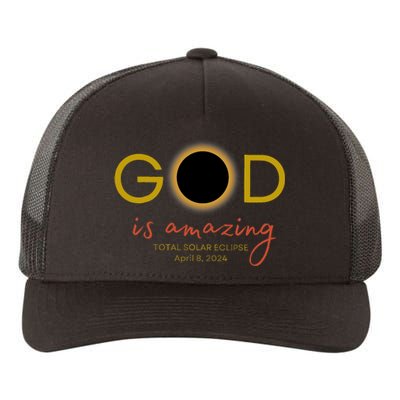 God Is Amazing Total Solar Eclipse April 8 2024 Yupoong Adult 5-Panel Trucker Hat