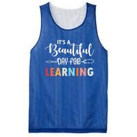 Graduation It's A Beautiful Day For Learning Gift Mesh Reversible Basketball Jersey Tank