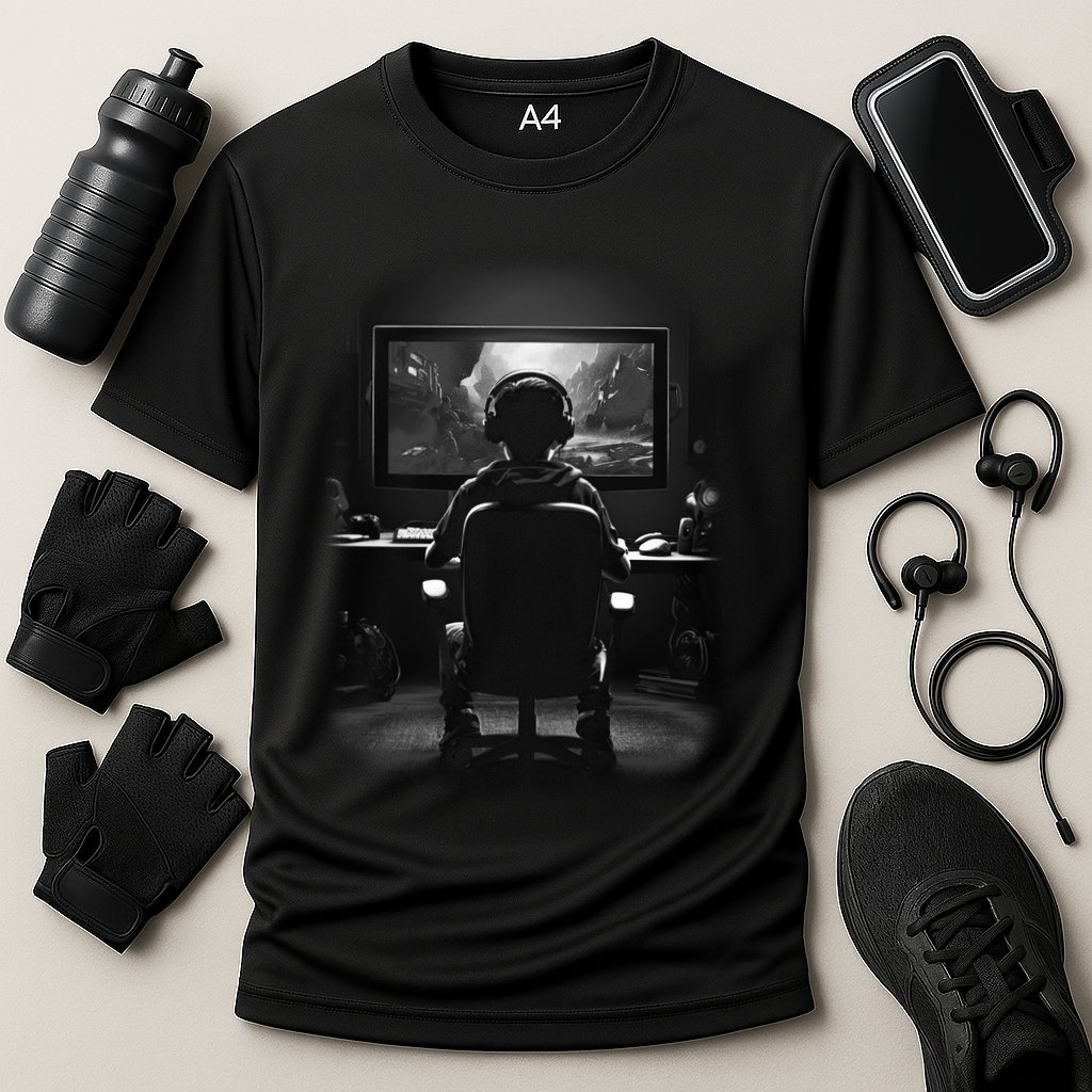 Gamer In Action Cooling Performance Crew T-Shirt