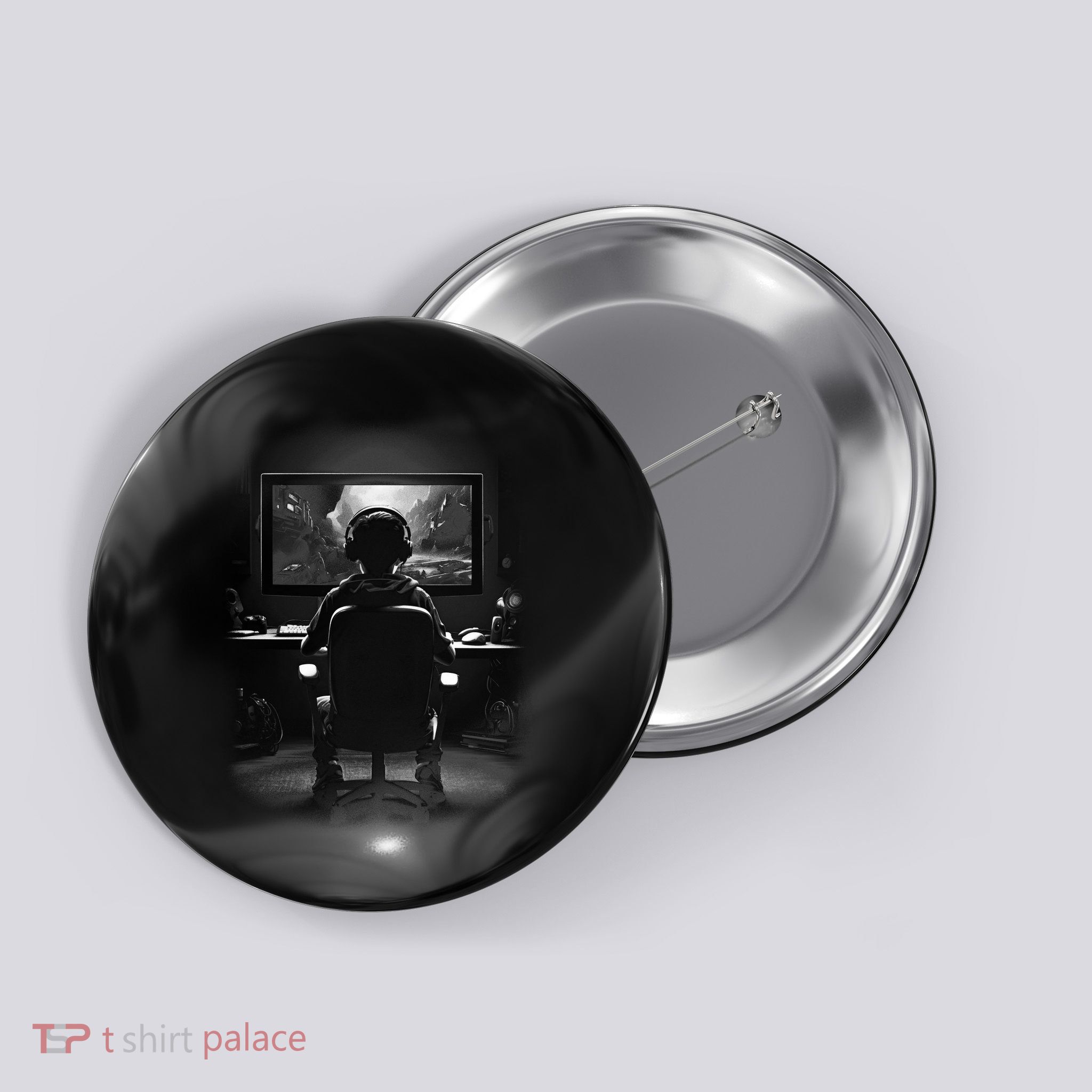 Gamer In Action Button