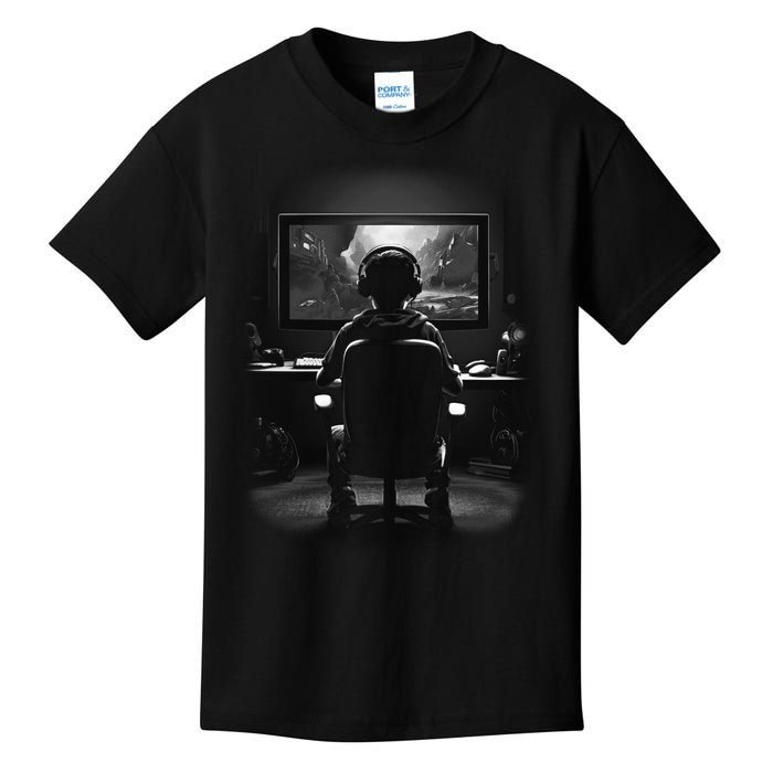 Gamer In Action Kids T-Shirt