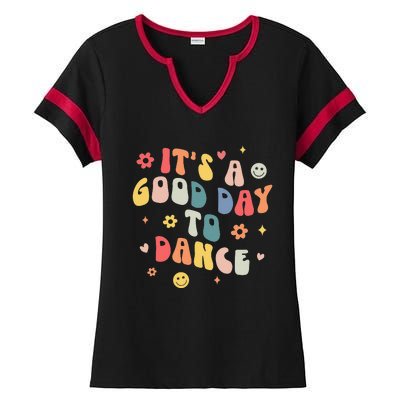 Groovy Its A Good Day To Dance Funny Dance Teacher Gift Ladies Halftime Notch Neck Tee