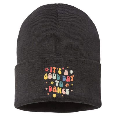 Groovy Its A Good Day To Dance Funny Dance Teacher Gift Sustainable Knit Beanie
