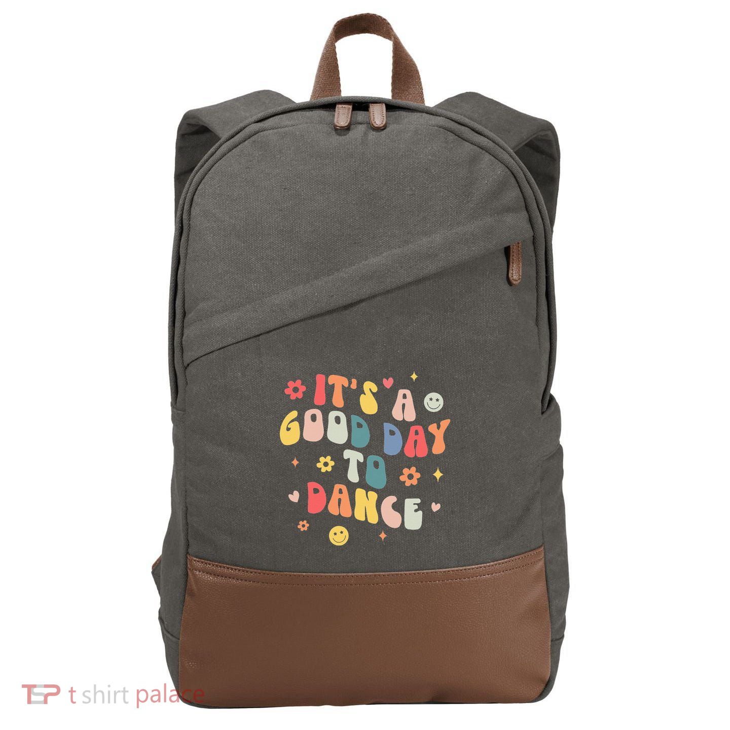 Groovy Its A Good Day To Dance Funny Dance Teacher Gift Cotton Canvas Backpack