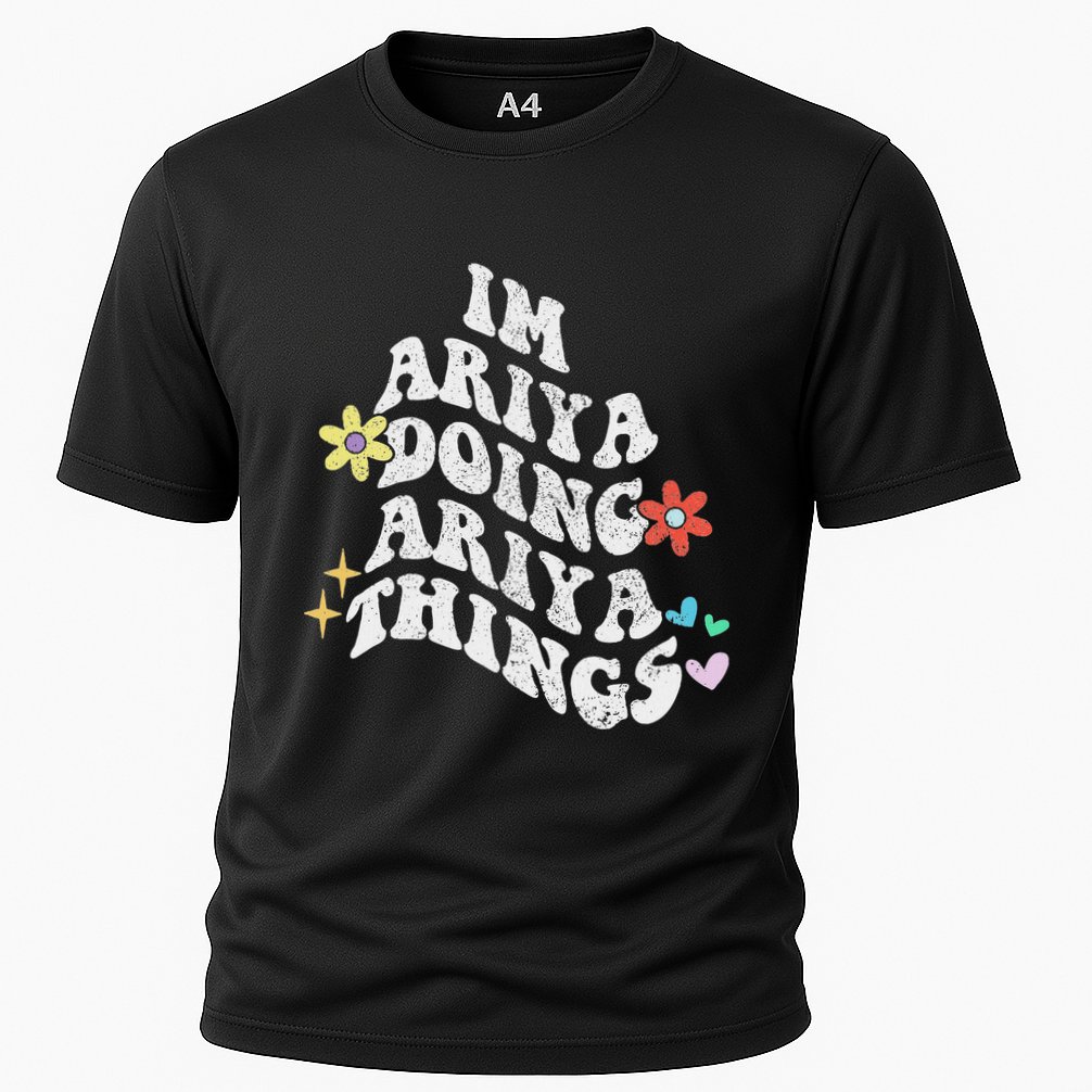 Groovy Im Ariya Doing Ariya Things Funny MotherS Day Cooling Performance Crew T-Shirt