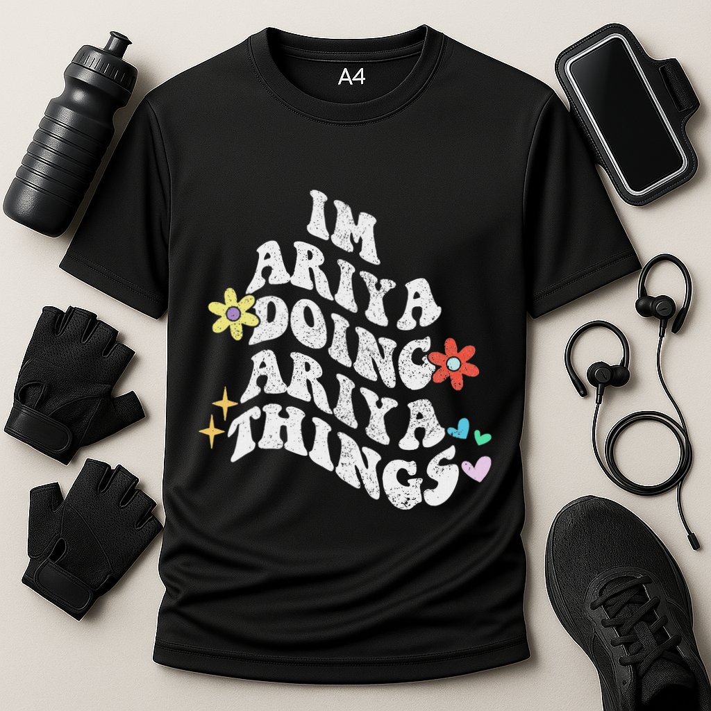 Groovy Im Ariya Doing Ariya Things Funny MotherS Day Cooling Performance Crew T-Shirt