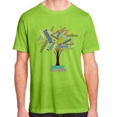 Genealogy Is All Relative Family Historian Gift Adult ChromaSoft Performance T-Shirt