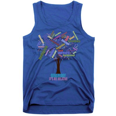 Genealogy Is All Relative Family Historian Gift Tank Top