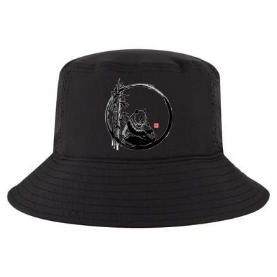 Giant Panda Bamboo Japanese Ink Painting Cool Comfort Performance Bucket Hat