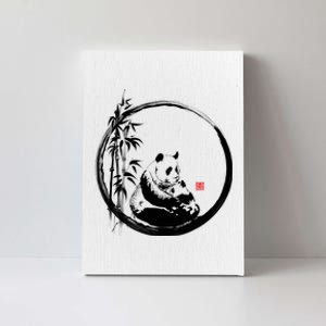 Giant Panda Bamboo Japanese Ink Painting Canvas