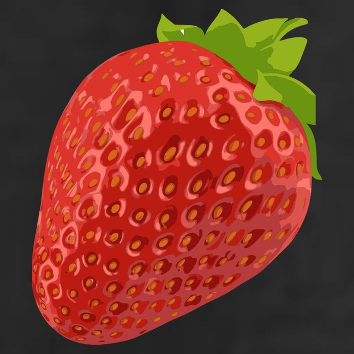 Giant Strawberry 7 Panel Mesh Trucker Snapback Hat
