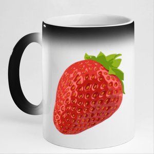 Giant Strawberry 11oz Black Color Changing Mug