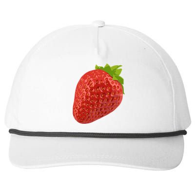 Giant Strawberry Snapback Five-Panel Rope Hat