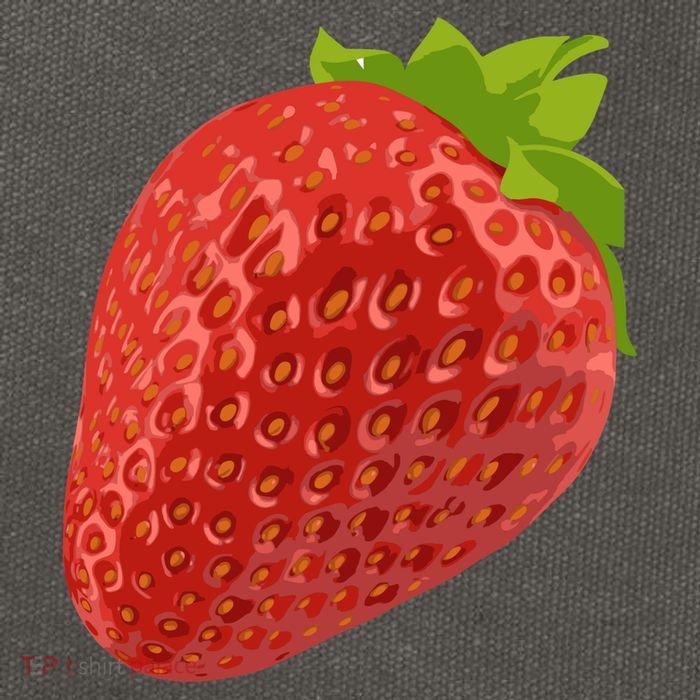 Giant Strawberry Cotton Canvas Backpack