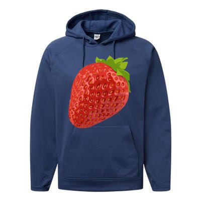 Giant Strawberry Performance Fleece Hoodie