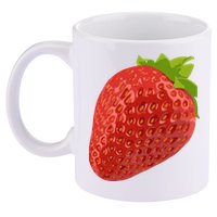 Giant Strawberry 11oz C Handle Ceramic Mug