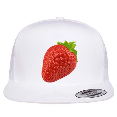 Giant Strawberry Flat Bill Trucker Hat