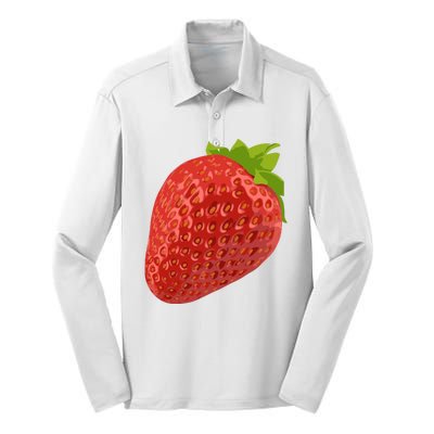 Giant Strawberry Silk Touch Performance Long Sleeve Polo