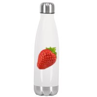 Giant Strawberry Stainless Steel Insulated Water Bottle