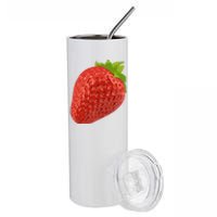 Giant Strawberry Stainless Steel Tumbler